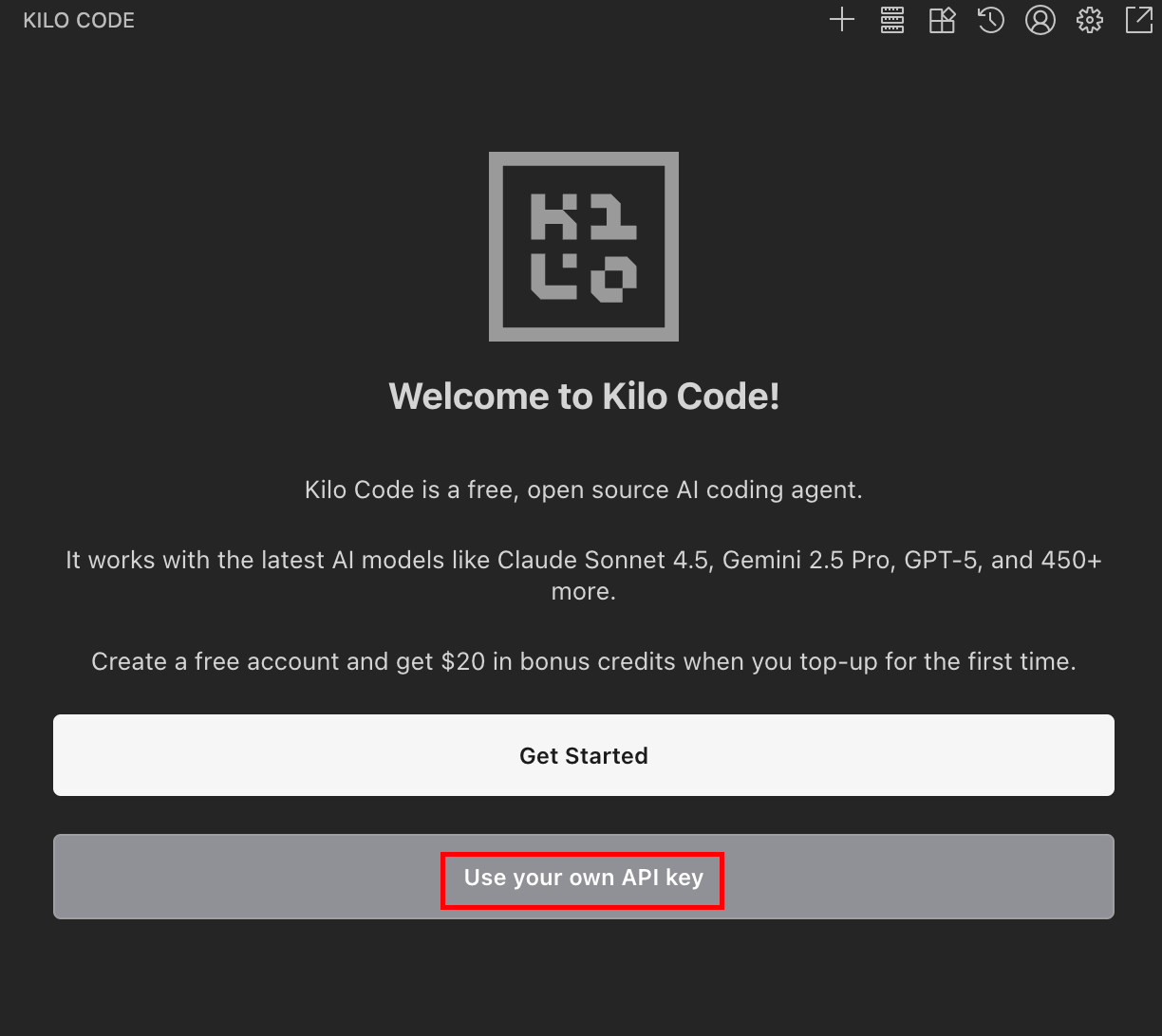 API Key in Kilo Code